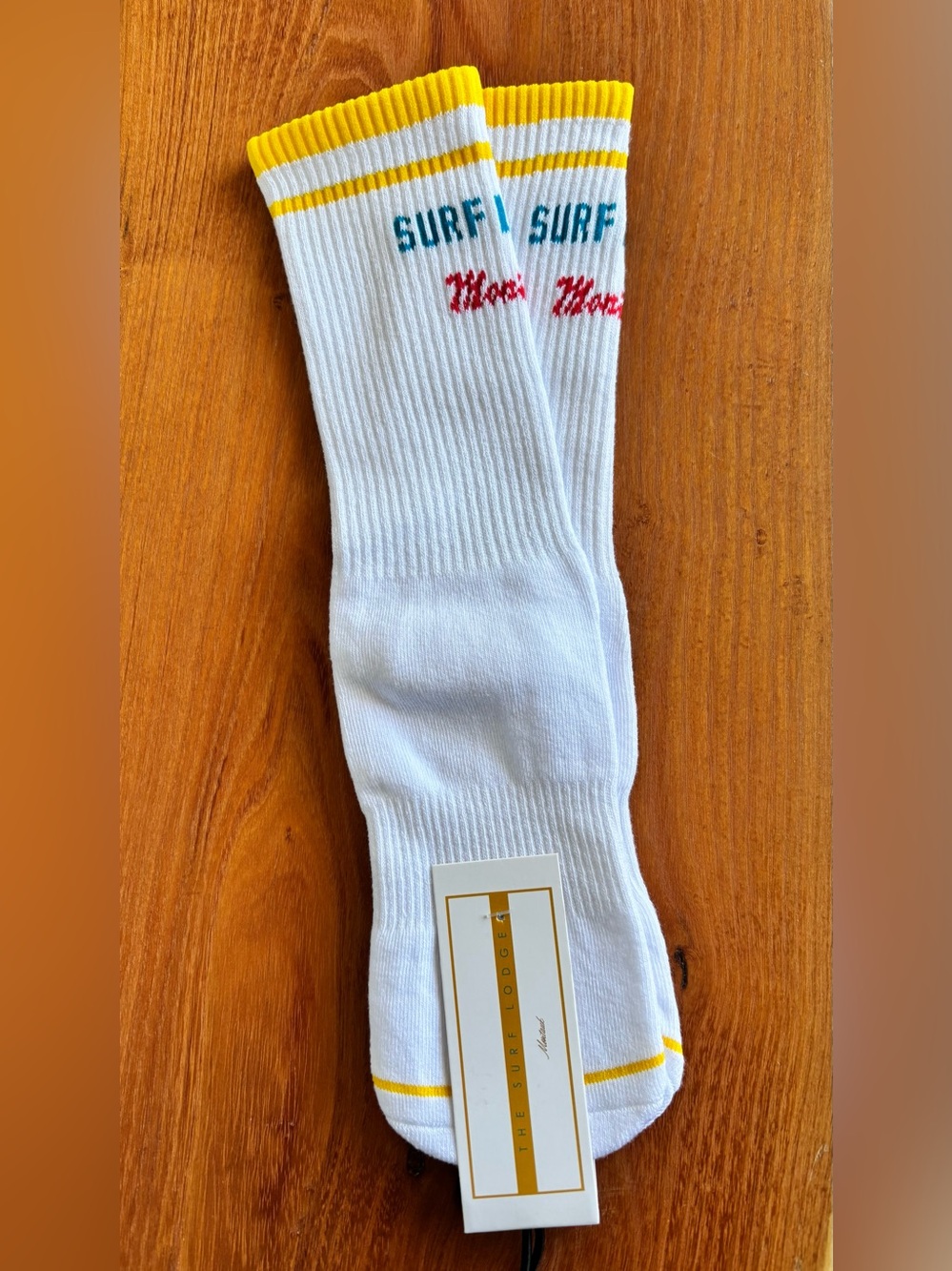 Lucky Honey x The Surf Lodge Montauk Athletic Tube Socks NWT